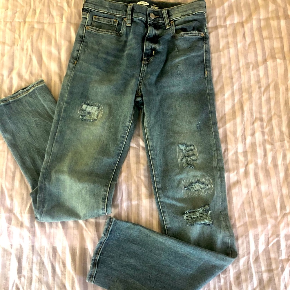 Distressed Jeans NWOT karate slim Old Navy
